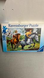 Puzzel van 300 stuks van Spring Wedstrijd paarden van Ravens, Ophalen of Verzenden, Meer dan 50 stukjes, 6 jaar of ouder
