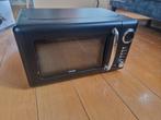 Etna retro magnetron zwart SMV620ZWA, Witgoed en Apparatuur, Magnetrons, Ophalen of Verzenden, Draaiplateau, Magnetron, Zo goed als nieuw