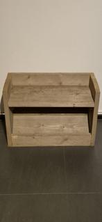 Steigerhouten Schoenenkast / Schoenenrek met 2 lagen, Ophalen, Gebruikt, Steigerhout