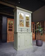 Mosgroene Buffetkast | Smalle Servieskast | Winkelkast #2197, Huis en Inrichting, Niet ingevuld, 100 tot 150 cm, 200 cm of meer