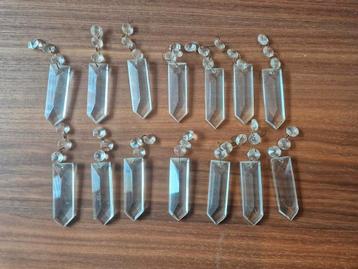 14 losse kristallen/ornamenten voor kristallen lamp beschikbaar voor biedingen
