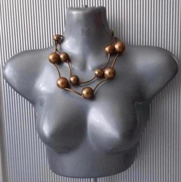 Manouk - ketting met buisjes/bollen beschikbaar voor biedingen