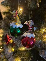 Twee mooie Disney kerstballen met Mickey Mouse en pluto, Ophalen of Verzenden, Goofy of Pluto, Beeldje of Figuurtje