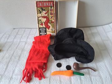 Kleed je sneeuwpop aan Snowman box 13.5x25.5x5.5cm beschikbaar voor biedingen