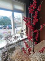 Bruine Vitrage - kamerhoog - 4 delen, Huis en Inrichting, Overige materialen, 200 cm of meer, Ophalen of Verzenden, Zo goed als nieuw