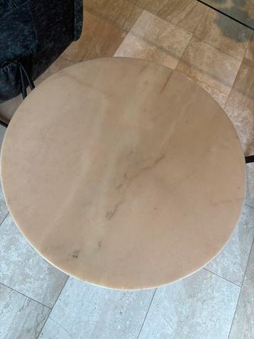 Ronde marmeren side table