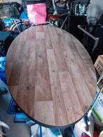 Profijt Eettafel Ovaal Mangohout + 6 Stoelen, Ophalen, 100 tot 150 cm, Zo goed als nieuw, Vijf personen of meer