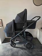 Uppababy Vista V2 Tweelingwagen Compleet, Gebruikt, Verstelbare duwstang, Ophalen, Kinderwagen