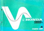 Honda CB550 F Honda CB550 F1 parts list (3373z), Ophalen of Verzenden, Honda