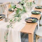 Chiffon Tafelloper of Backdrop Decoratie (bruiloft), Ophalen of Verzenden, Zo goed als nieuw, Geboorte of Huwelijk