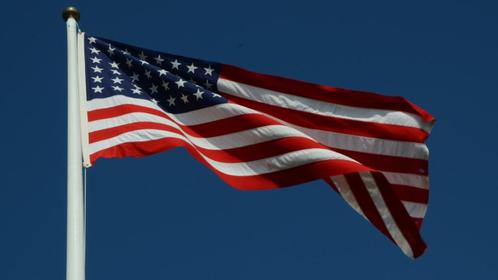U.S.A. 48 sterren vlag. Amerikaanse vlag., Verzamelen, Militaria | Algemeen, Overige soorten, Vlag of Vaandel, Amerika, Ophalen