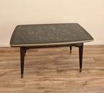 Vintage retro eettafel tafel salontafel glas glazen design, Gebruikt, Glas, Rechthoekig, 50 tot 100 cm