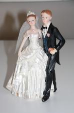 Taarttopper huwelijk bruispaar trouwen gebak taart topper, Ophalen of Verzenden, Zo goed als nieuw, Versiering, Geboorte of Huwelijk