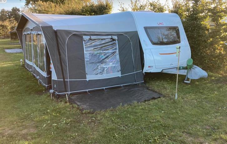 Dorema President De Luxe XL 280 + aanbouw + slaaptent. mt 16, Caravans en Kamperen, Voortenten en Luifels, Gebruikt, Ophalen