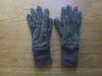 Handschoenen 7/M donkerbruin leer met stof, Ophalen of Verzenden, Zo goed als nieuw, Maat 38/40 (M), Handschoenen