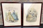 Retro vintage Pentekeningen prentjes, Antiek en Kunst, Ophalen of Verzenden