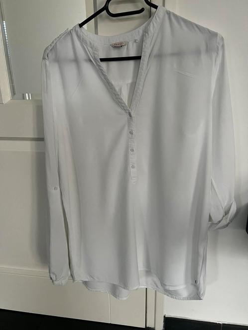 ESPRIT witte soepel vallende blouse top dames mt M = 38, Kleding | Dames, Blouses en Tunieken, Gedragen, Maat 38/40 (M), Wit, Ophalen of Verzenden
