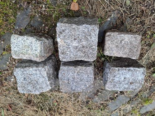 Kinderkopjes Portugees Graniet, Tuin en Terras, Tegels en Klinkers, Zo goed als nieuw, Overige typen, Natuursteen, Minder dan 5 m²
