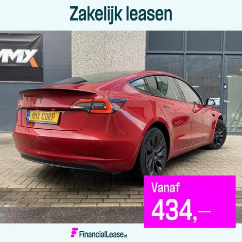 TESLA Model 3 SR+ ROOD MMX PACK NEW BATTERY, Auto's, Tesla, Bedrijf, Lease, Financial lease, Model 3, Achteruitrijcamera, Adaptive Cruise Control