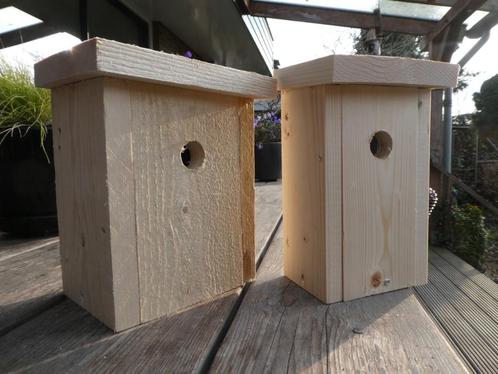 MEZEN nestkastjes en EGEL schuil/slaapkasten. Zelf gemaakt., Tuin en Terras, Vogelhuisjes en Vogelbaden, Nieuw, Ophalen