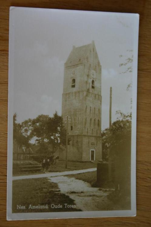 Ameland Nes, Toren, Verzamelen, Ansichtkaarten | Nederland, Ongelopen, Waddeneilanden, 1920 tot 1940, Ophalen of Verzenden