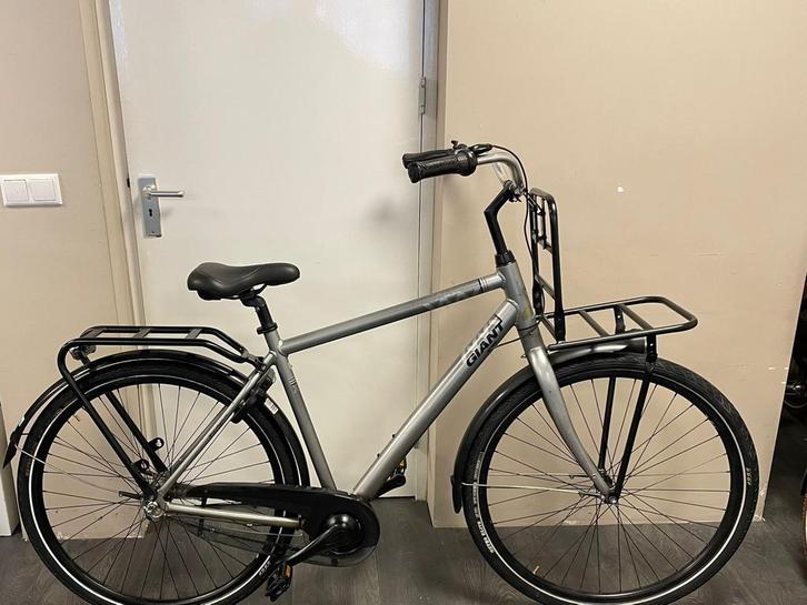 herenfiets: Giant Triplex H56cm 3v grijs, Fietsen en Brommers, Fietsen | Heren | Herenfietsen, Gebruikt, Giant, 53 tot 57 cm, Versnellingen