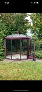 Prieel/ tuinkas, Tuin en Terras, Ophalen, Glas, Gebruikt, Aluminium