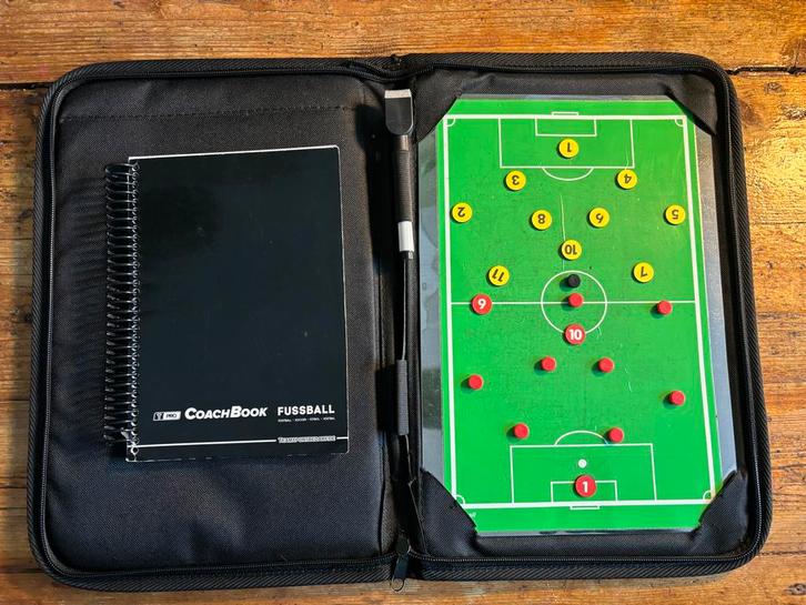 Voetbal coachmap met magneten + Coachboekje A5, Sport en Fitness, Voetbal, Gebruikt, Overige typen, Maat XL, Ophalen of Verzenden