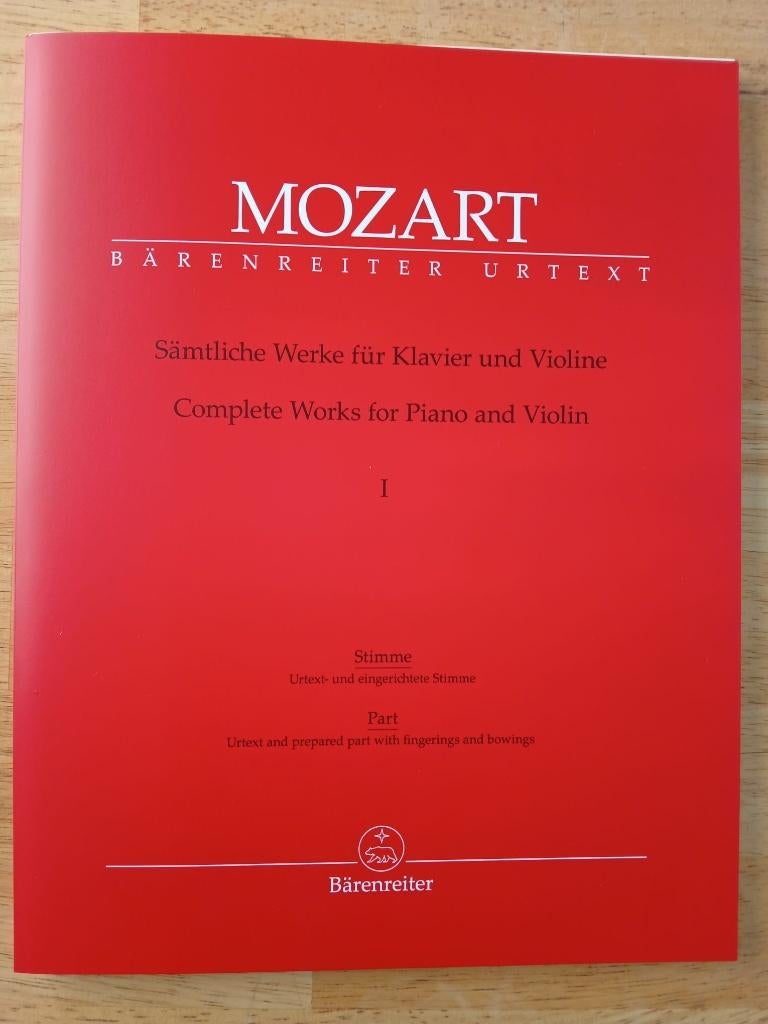 Mozart - bladmuziek van de complete piano-vioolsonates, Klassiek, Nieuw, Ophalen of Verzenden, Piano