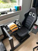 Playseat met Fanatec stuur voor raceplezier, Spelcomputers en Games, Ophalen, Gebruikt, 1 speler, Racen en Vliegen