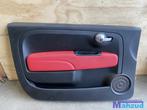 FIAT 500 Zwart rood links deurpaneel deurkaart 2007+, Ophalen, Gebruikt, Fiat