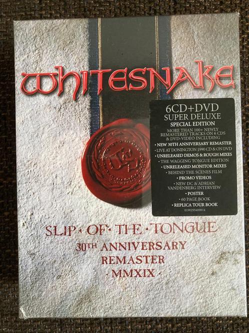 Whitesnake- Slip Of The Tongue 30th Anniversary 7cd/dvd Box, Cd's en Dvd's, Cd's | Hardrock en Metal, Nieuw in verpakking, Boxset