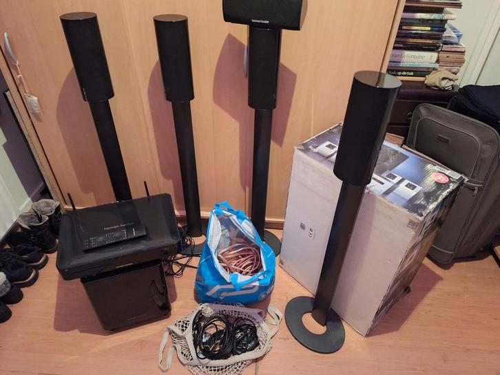 Harman Kardon Bds 580 5.1  2.4ghz ontvanger/receiver, Audio, Tv en Foto, Home Cinema-sets, Zo goed als nieuw, Blu-ray-speler, 7.1-systeem