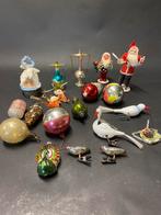 Antieke kerstballen Ajecos kerstmannen, Ophalen of Verzenden, Gebruikt