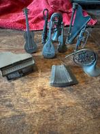 Uitgebreide set vintage tinnen muziek instrumenten, Ophalen of Verzenden