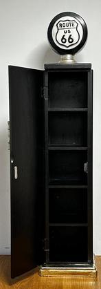 Benzinepomp kast route 66 zwart decoratie kast van hout deco, Info@deconoord.nl, Jongetje of Meisje, Deco Noord, Nieuw
