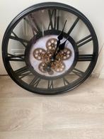 Industriële Wandklok - 50cm Diameter, Ophalen of Verzenden, Gebruikt, Analoog, Wandklok