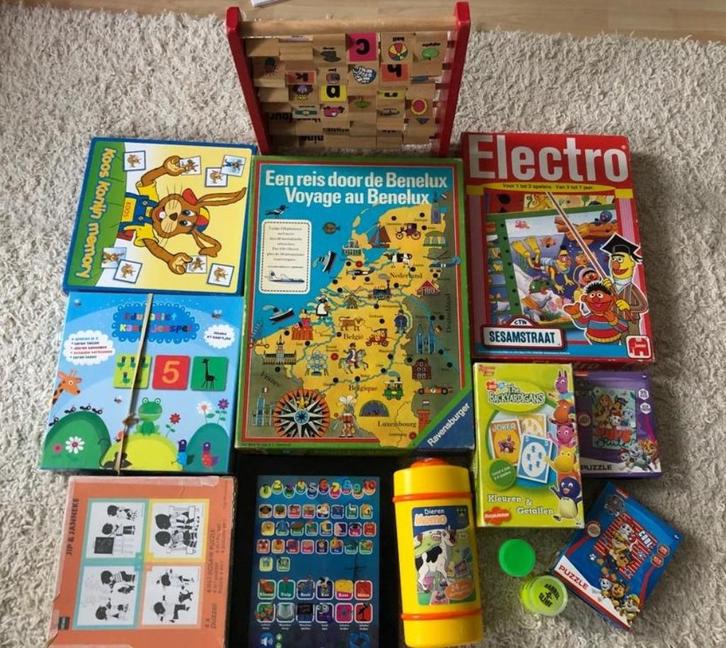 Leuk pakket speelgoed, Kinderen en Baby's, Speelgoed | Educatief en Creatief, Gebruikt, Knutselen, Elektronica, Puzzelen, Taal en Lezen