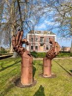Cortenstalen Handen Kunstwerk, Ophalen