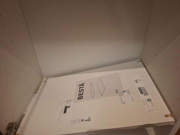 IKEA Besta kast – houtlook deur & witte kast - afbeelding 4