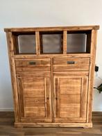 Acacia houten buffet kast, 25 tot 50 cm, Gebruikt, Ophalen