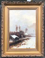 Winters landschap 1800, Antiek en Kunst, Kunst | Schilderijen | Klassiek, Ophalen of Verzenden