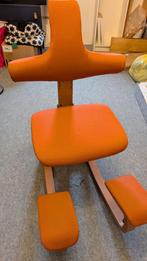 Varier Thatsit Knie Stoel - Zo Goed Als Nieuw!, Ophalen, Oranje, Zo goed als nieuw, Bureaustoel