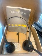 Jabra Pro 930 Duo Headset - Zo goed als nieuw!, Mute-functie, On-ear, Ophalen of Verzenden, Zo goed als nieuw