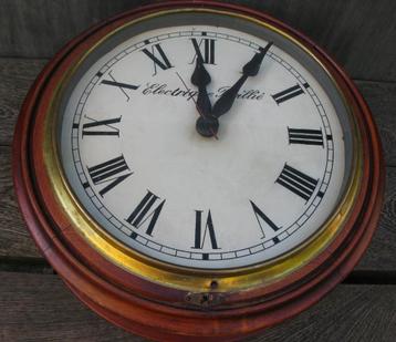 DUBBELE STATIONSKLOK ELECTRIQUE BRILLIE ANTIEK beschikbaar voor biedingen