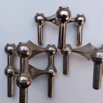 4x Vintage Stoff Nagel kandelaar, Antiek en Kunst, Antiek | Kandelaars, Ophalen of Verzenden