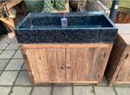 Hardstenen Wasbak (excl. badkamermeubel) - 100x51, Ophalen, 100 tot 150 cm, Nieuw, Minder dan 100 cm