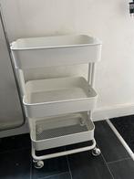 Roltafeltje ikea wit, Huis en Inrichting, Woonaccessoires | Etagères, Ophalen of Verzenden, Zo goed als nieuw