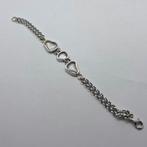 Gouden Armband 14K 585 witgoud met Bergkristal - Custom Made, Wit, Ophalen of Verzenden, Zo goed als nieuw, Met edelsteen