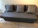 ÄLVDALEN 3-zits slaapbank / logeerbank donkergrijs, Ophalen, Tweepersoons, 140 cm, Zo goed als nieuw
